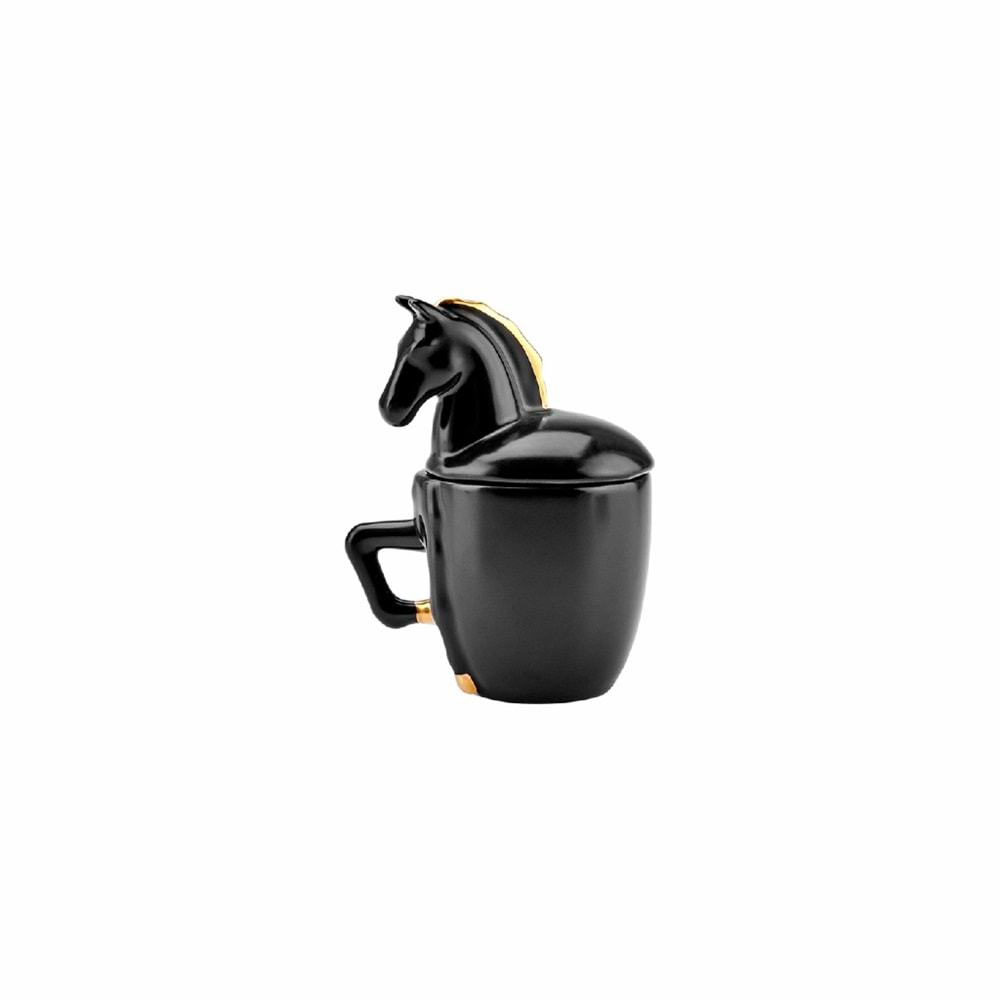 Karaca Black Horse 2 Kişilik Kahve Fincan Takımı 90 ml