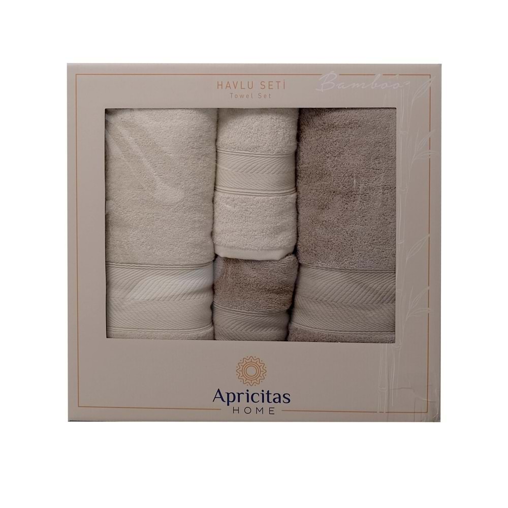 Apricitas BAMBU HAMAM SETI EKRU-VIZON - HAMAM SETI