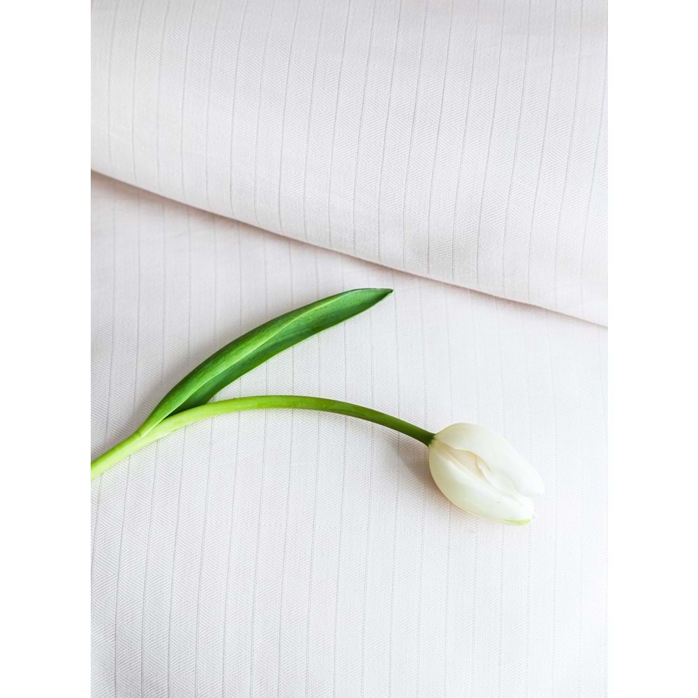 KING SIZE BAMBU NEVRESİM TAKIMI ELLIE WHITE - NEVRESIM