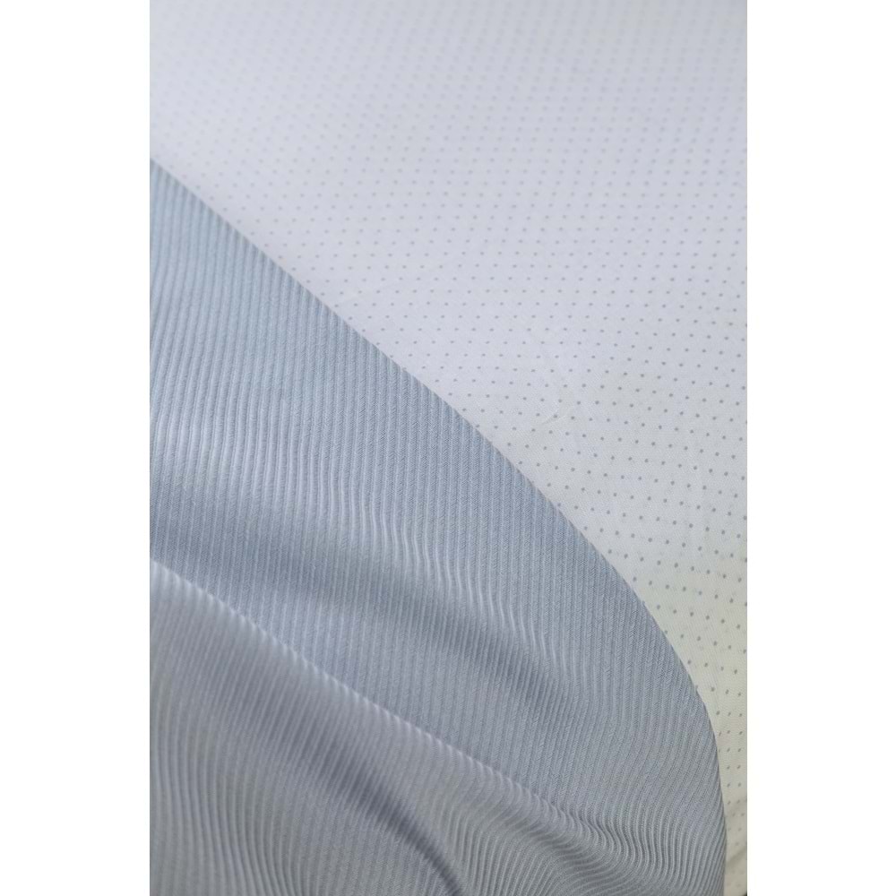 Apricitas Home ÇİFT KİŞİLİK BAMBU PIKE SET OLIVER BLUE - PIKE TAKIMI