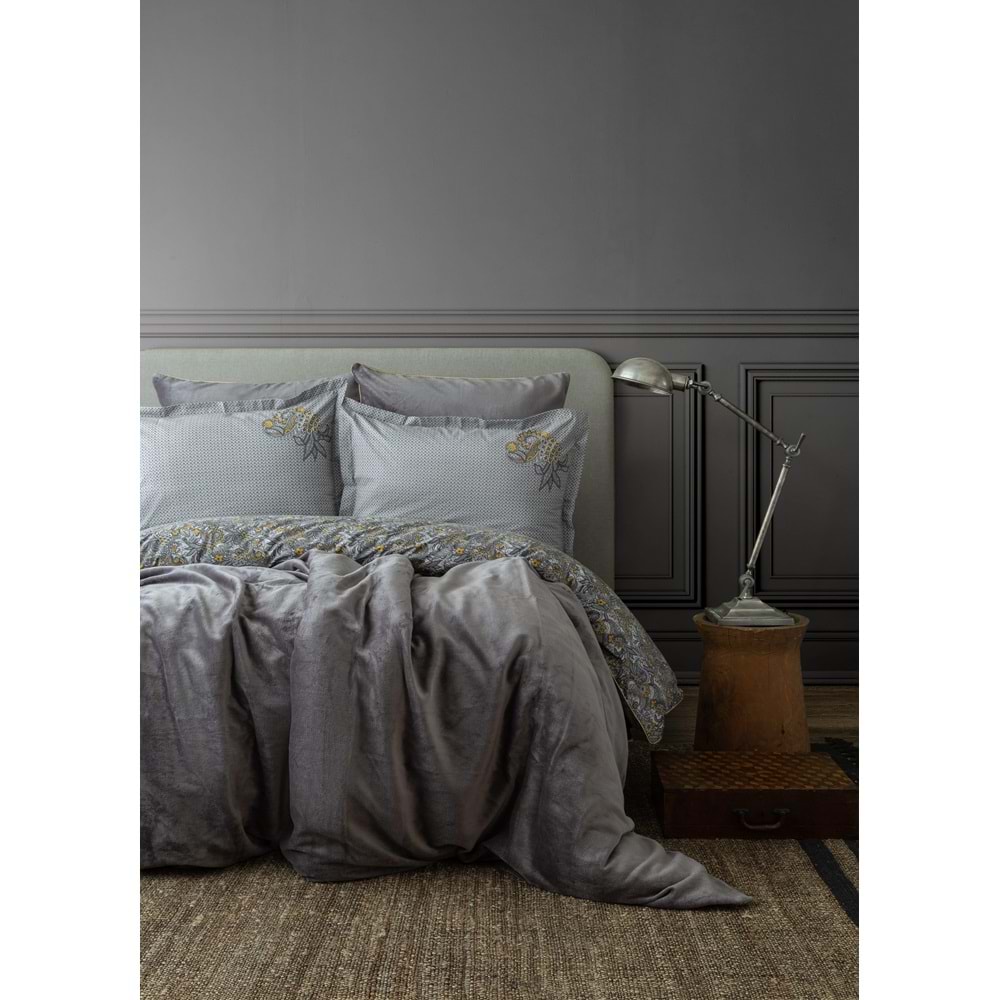 Apricitas Home ÇİFT KİŞİLİK MY TOUCH NEV TAKIMI ANTICA GRAY - NEVRESIM
