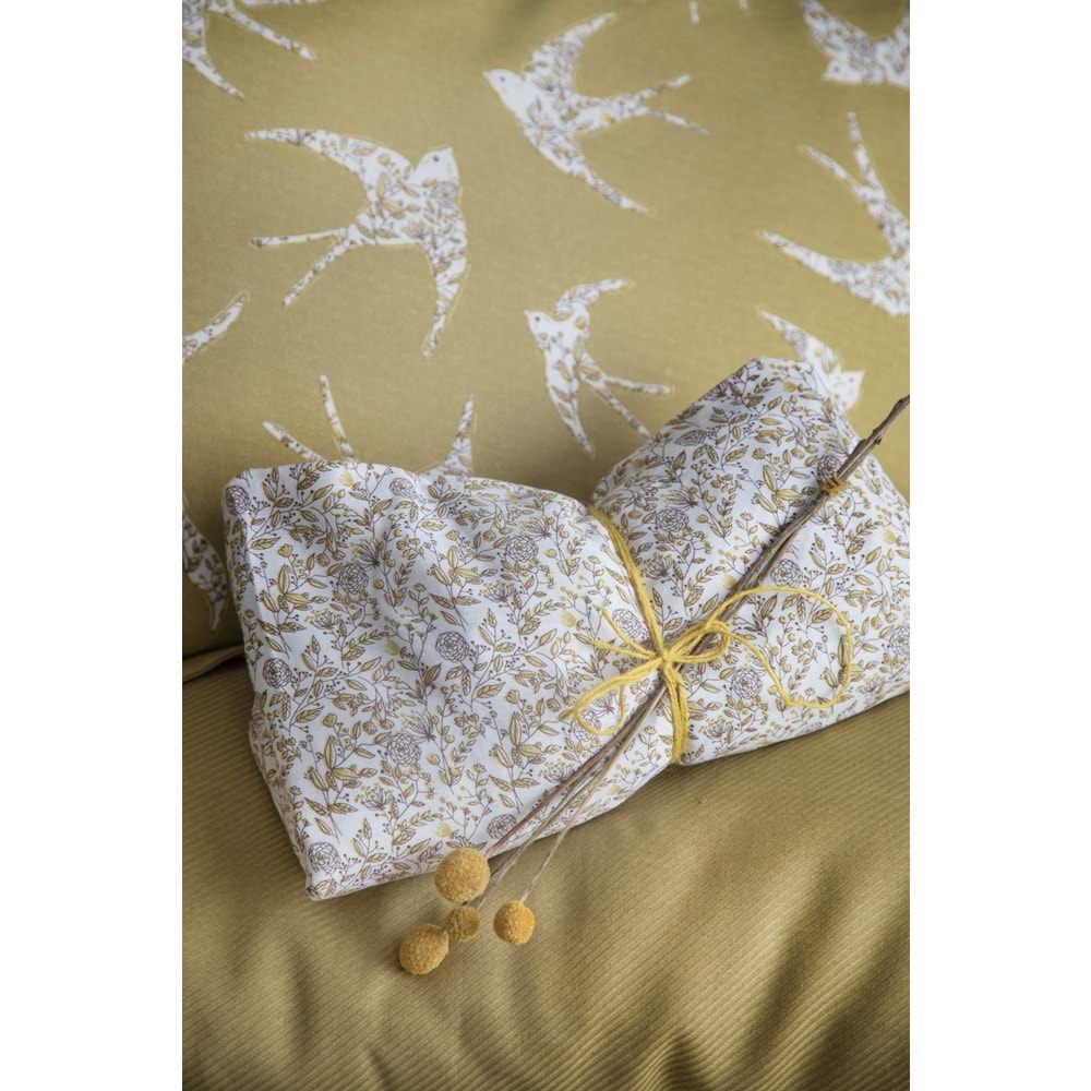 Apricitas ÇİFT KİŞİLİK BAMBU PIKE SET FREELY OLIVE - NEVRESIMLI PIKE TAKIMI