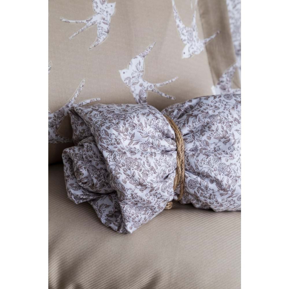 Apricitas Home Freely Bej Bambu Tek Kişilik Pike Seti