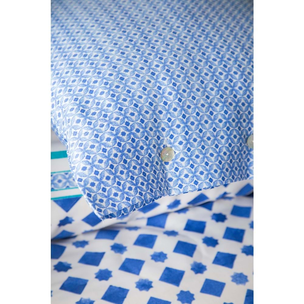 Apricitas Home KING SIZE TENCEL NEVRESİM TAKIMI TERRA INDIGO - NEVRESIM