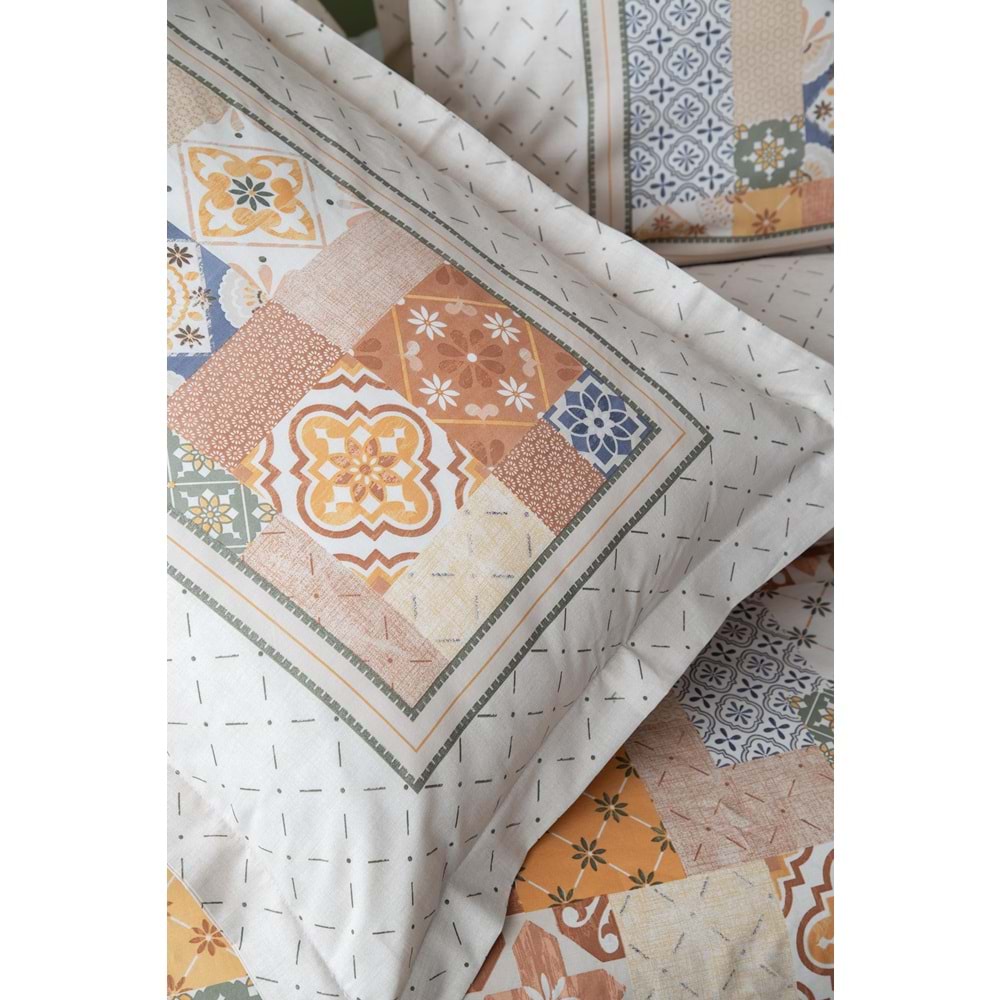 Apricitas Maude Terracota %100 Pamuk Çift Kişilik Nevresim Takımı