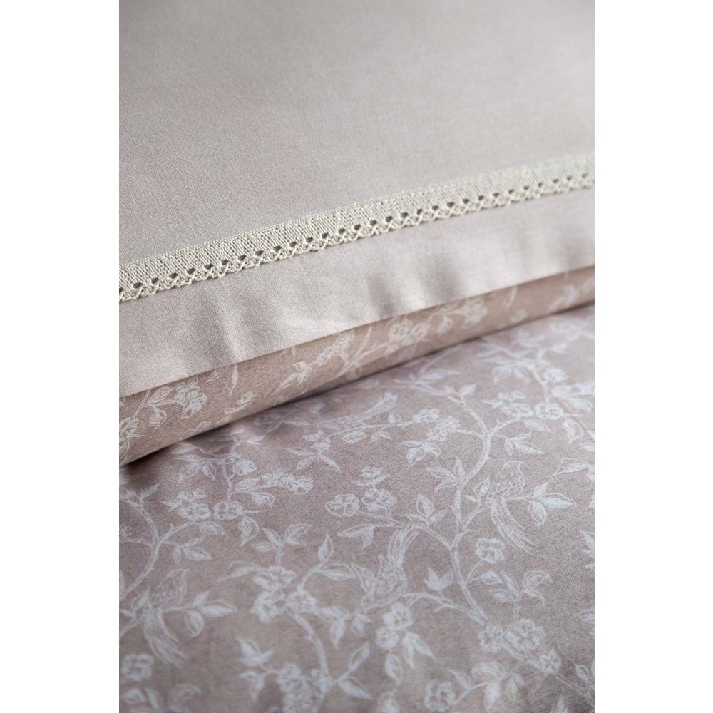 ÇİFT KİŞİLİK KREP NEVRESİM TAKIMI GALVIN BEIGE - NEVRESIM