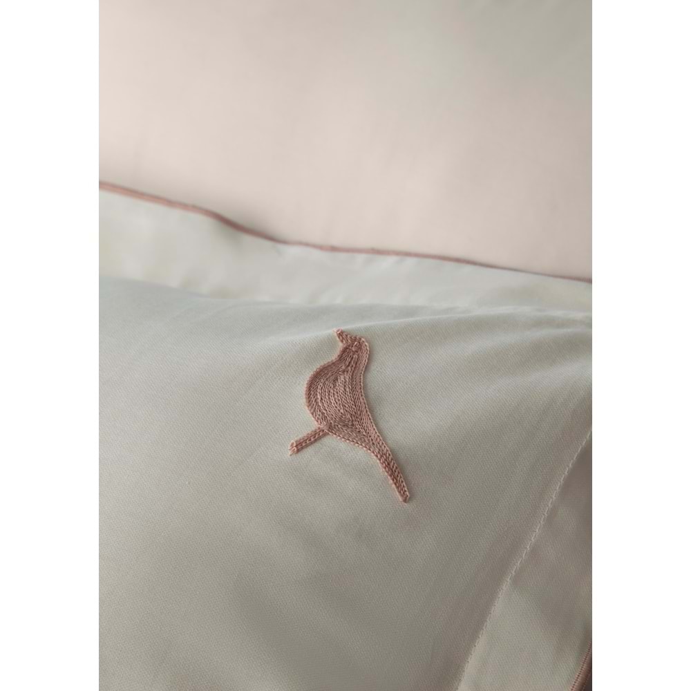 Apricitas TEK KİŞİLİK PIKE SET PURE BLUSH - NEVRESIMLI PIKE TAKIMI