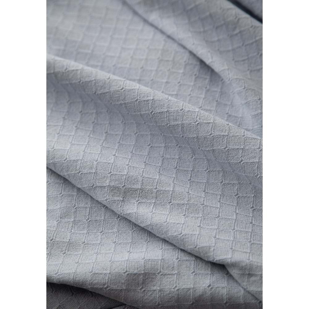 Apricitas TEK KİŞİLİK PIKE SET PURE INDIGO - NEVRESIMLI PIKE TAKIMI