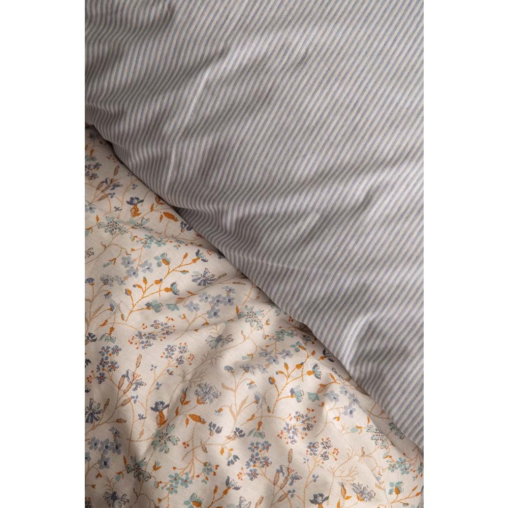 Apricitas TEK KİŞİLİK PIKE TAKIMI MIRACLE INDIGO - PIKE TAKIMI