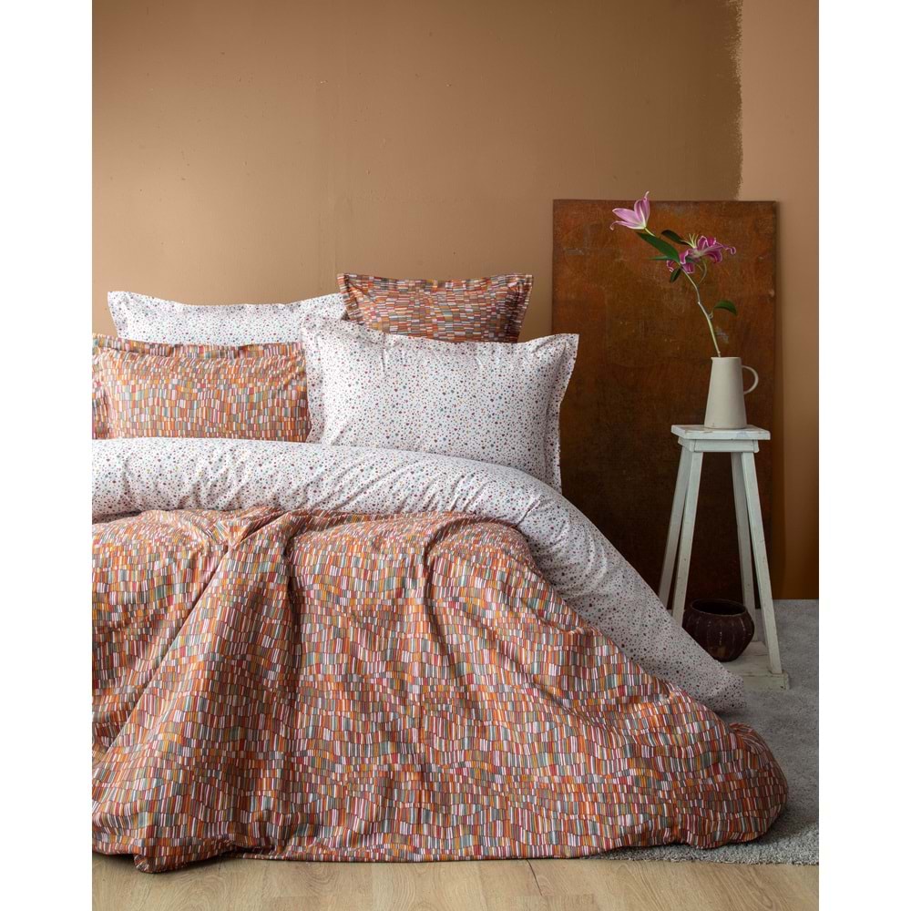 Apricitas TEK KİŞİLİK PIKE TAKIMI LEROS TERRACOTA - PIKE TAKIMI