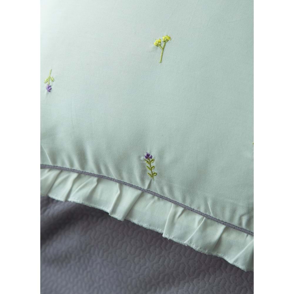 Apricitas Home Lily Mor Çift Kişilik Pike Takımı