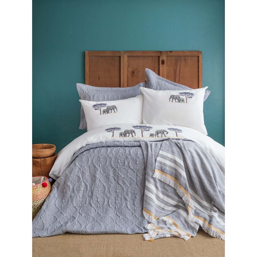 ÇİFT KİŞİLİK TIMELESS PRIME SET ALEPH BLUE - YATAK ORTUSU