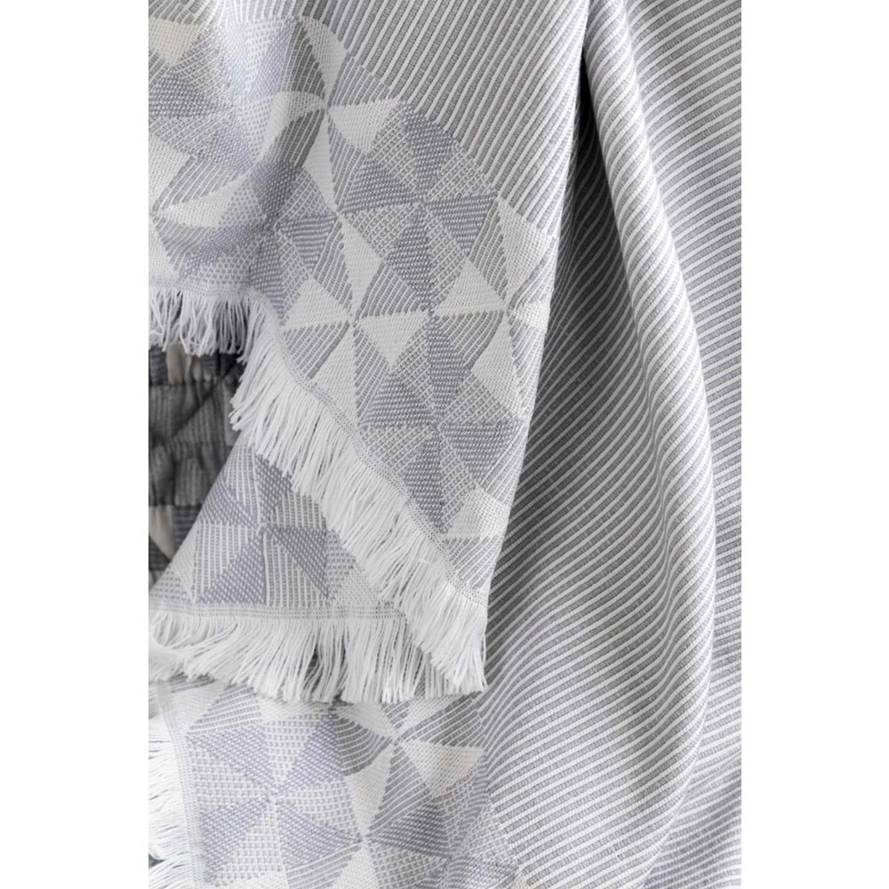 Apricitas Liberty İndigo Çift Kişilik Timeless Prime Yatak Örtülü, Nevresim Takımlı, Battaniyeli Set