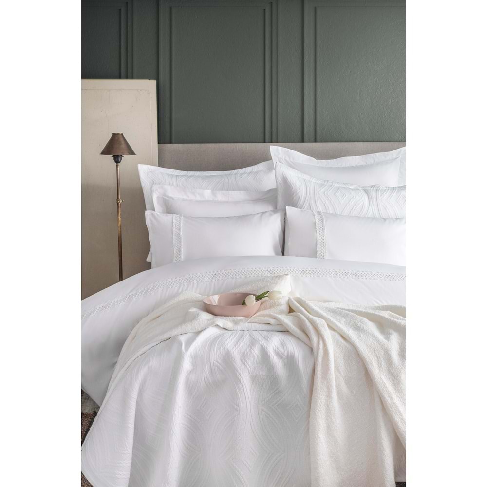 Apricitas TEK KİŞİLİK TIMELESS PRIME SET BELMONT WHITE - YATAK ORTUSU