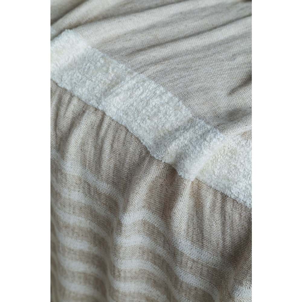 ÇİFT KİŞİLİK KETEN YATAK ÖRTÜSÜ SET BRULEE WHITE - YATAK ORTUSU