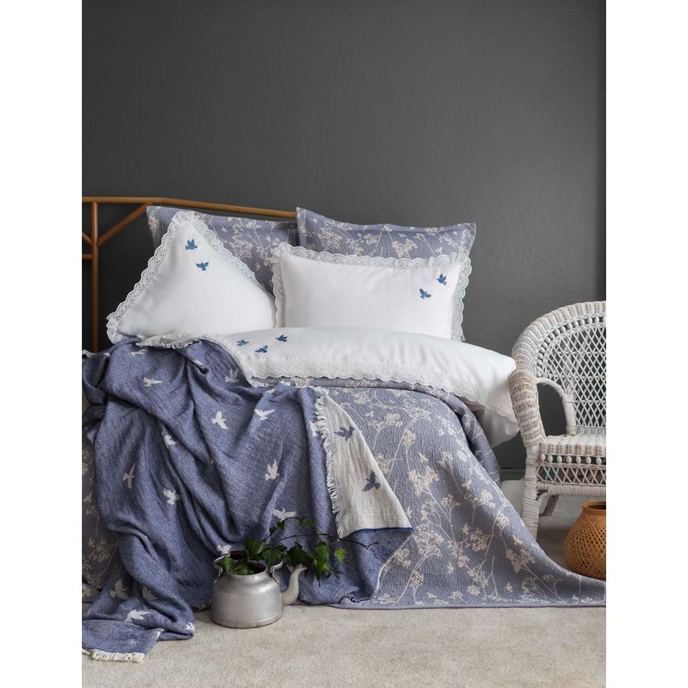 ÇİFT KİŞİLİK TIMELESS PRIME SET ALBATROS INDIGO - YATAK ORTUSU