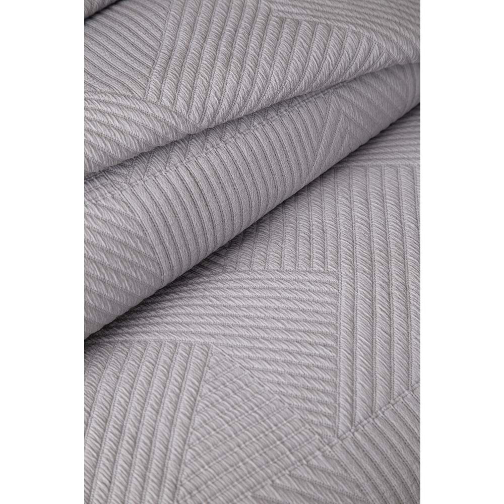 Apricitas ÇİFT KİŞİLİK YATAK ÖRTÜSÜ SET SAVOY GRI - YATAK ORTUSU SET
