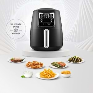 Karaca Air Pro Cook XL 2 in 1 Konuşan Airfryer Black Chrome