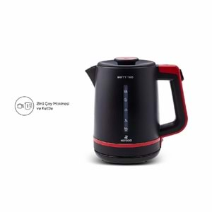 Karaca Berry Tea XL 2in1 Çelik Demlikli Çay Makinesi ve Kettle Cranberry