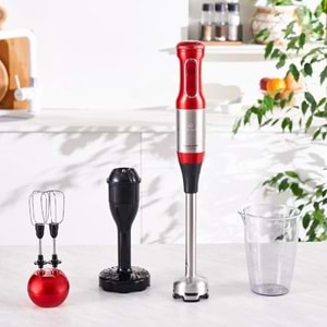 Karaca Mastermaid Prosteel Hand Blender Imperial Red Inox 1500 W