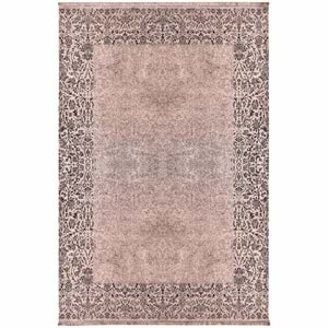 Kaşmir Halı Viskon Premium Damask Vizon 80x300 cm