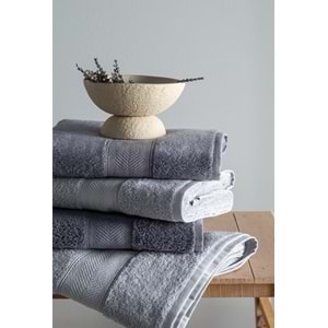 90x150 4LU HAVLU SETI LOTUS GRI-ANTRASIT - BANYO SETİ