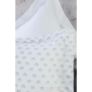 Apricitas Home ÇİFT KİŞİLİK BAMBU PIKE SET OLIVER BLUE - PIKE TAKIMI