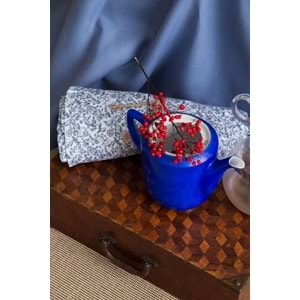 Apricitas ÇİFT KİŞİLİK BAMBU PIKE SET FREELY INDIGO - NEVRESIMLI PIKE TAKIMI