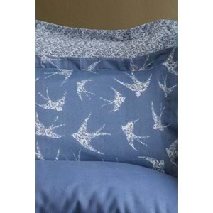 Apricitas ÇİFT KİŞİLİK BAMBU PIKE SET FREELY INDIGO - NEVRESIMLI PIKE TAKIMI