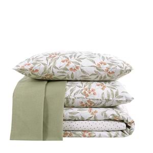 CIFT KISILIK NEVRESIM SETI SHARON OLIVE - NEVRESIM