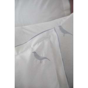 Apricitas TEK KİŞİLİK PIKE SET PURE INDIGO - NEVRESIMLI PIKE TAKIMI