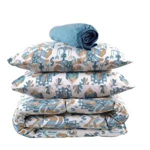 Apricitas CIFT KISILIK UYKU SETI EDNA INDIGO - UYKU SETI