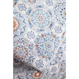 Apricitas Home Celeste Turkuaz Çift Kişilik Kapitoneli Nevresim Takımı