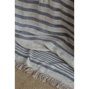 ÇİFT KİŞİLİK KETEN YATAK ÖRTÜSÜ SET BRULEE GRAY - YATAK ORTUSU
