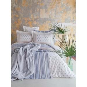 Apricitas TEK KİŞİLİK TIMELESS SET FLORANTINE BLUE - YATAK ORTUSU