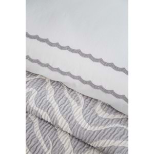 Apricitas Home Londa Gri Timeless Prime Yatak Örtülü Set