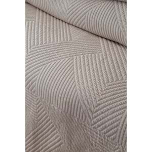 Apricitas Home Savoy Bej Çift Kişilik Yatak Örtüsü Seti