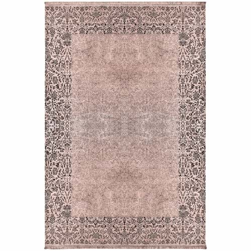 Kaşmir Halı Viskon Premium Damask Vizon 80x300 cm