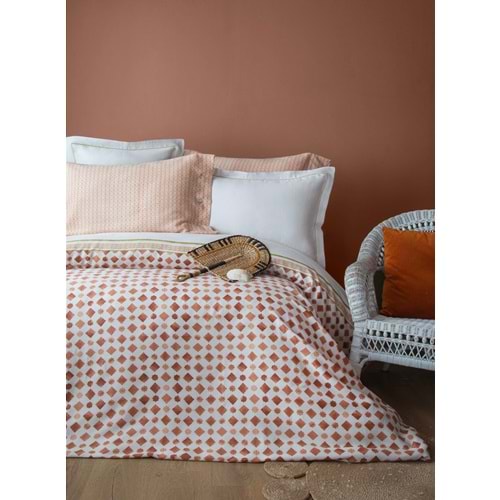 Apricitas Home KING SIZE TENCEL NEVRESİM TAKIMI TERRA TERRACOTA - NEVRESIM