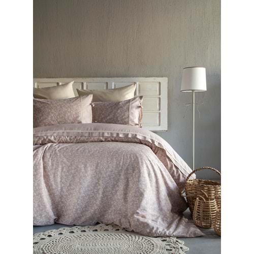 ÇİFT KİŞİLİK KREP NEVRESİM TAKIMI GALVIN BEIGE - NEVRESIM