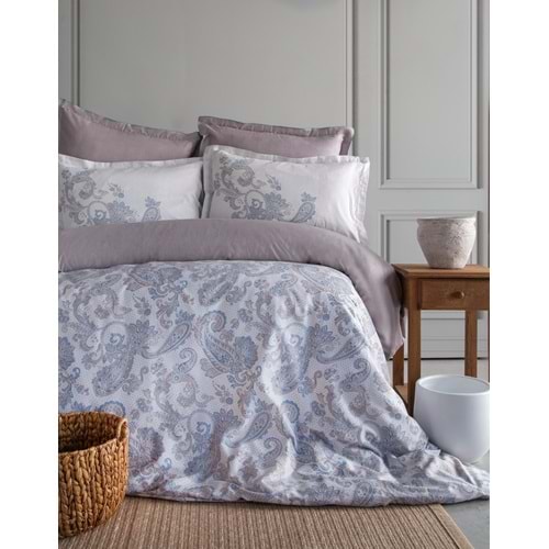 Apricitas Home Berta Yeşil XL Elegance Pamuk Saten Nevresim Takımı