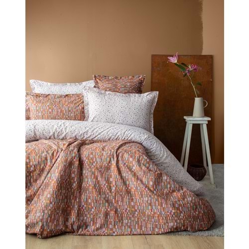 Apricitas TEK KİŞİLİK NEVRESİM TAKIMI LEROS TERRACOTA - NEVRESIM