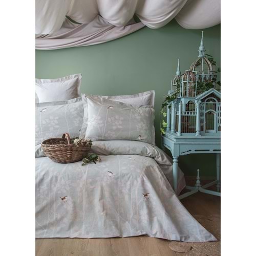 Apricitas Home Elysian Çift Kişilik %100 Pamuk Kapitoneli Nevresim Takımı