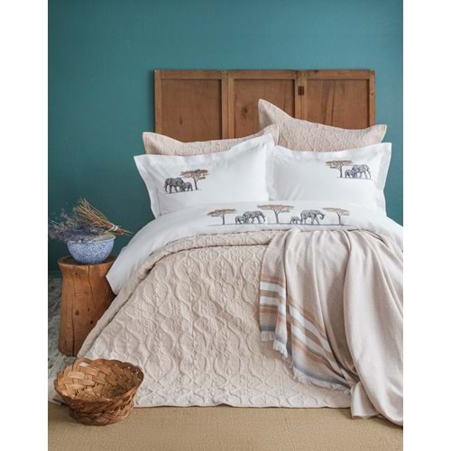 ÇİFT KİŞİLİK TIMELESS PRIME SET ALEPH LINEN - YATAK ORTUSU