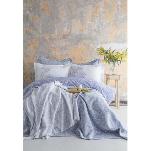 ÇİFT KİŞİLİK TIMELESS SET SORELLA COBALT - YATAK ORTUSU