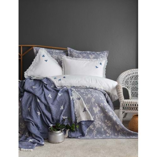 ÇİFT KİŞİLİK TIMELESS PRIME SET ALBATROS INDIGO - YATAK ORTUSU