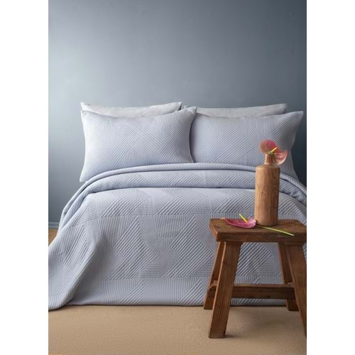 Apricitas TEK KİŞİLİK YATAK ÖRTÜSÜ SET SAVOY INDIGO - YATAK ORTUSU