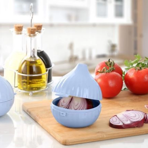 Kapaklı Kilitli Kokusuz Yarım Soğan Saklama Kabı Kutusu Aparatı (5047)