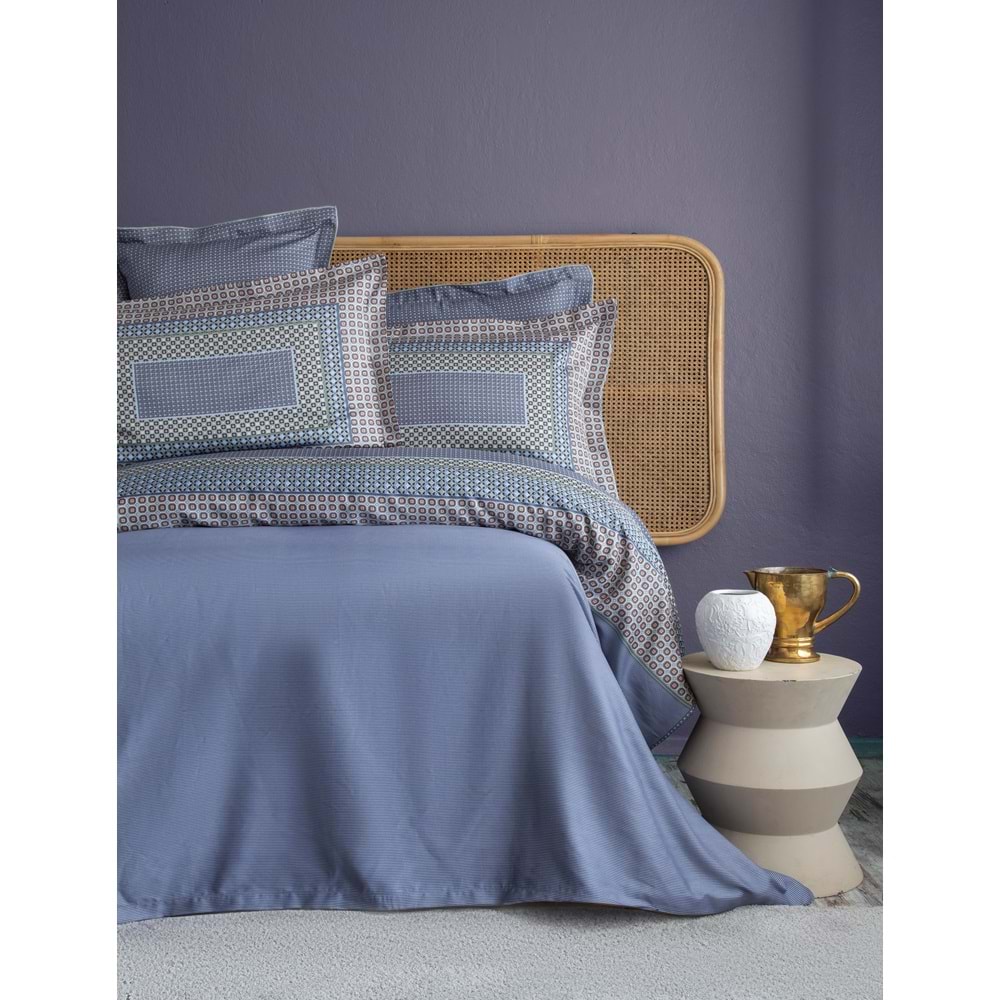 KING SIZE ELEGANCE STN NEVRESİM TAK.REGINA INDIGO - NEVRESIM