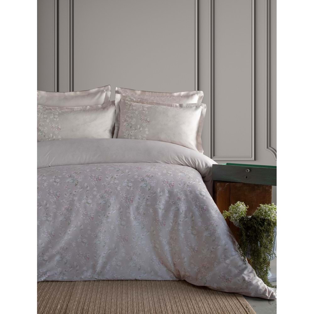 KING SIZE ELEGANCE STN NEVRESİM TAK.FRANNY BEIGE - NEVRESIM
